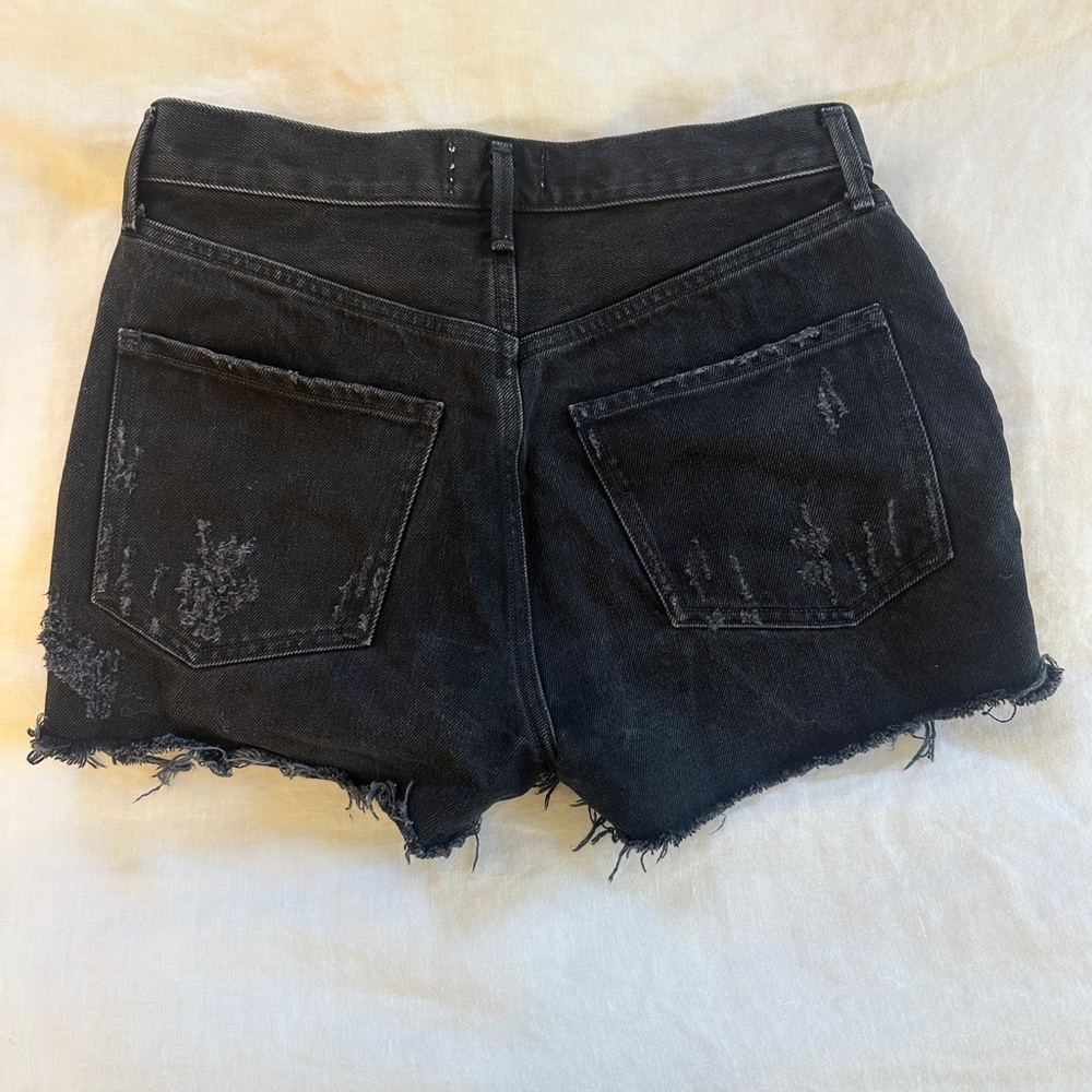 AGOLDE Black Denim Jean Shorts - Picture 2 of 3
